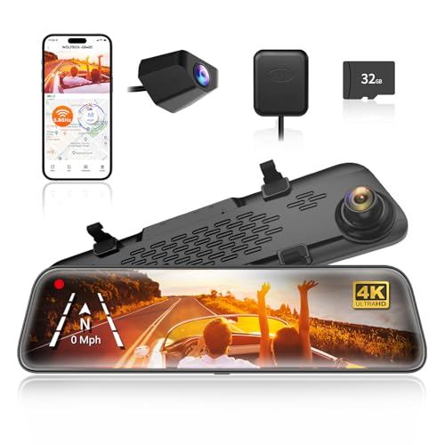 best rear view mirror dash cam with wifi
