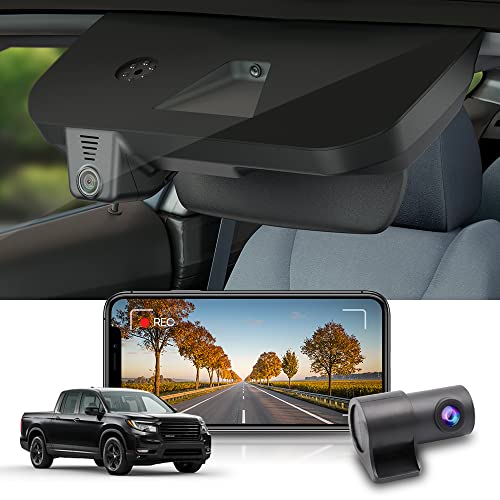 Front 4K+Rear 1080P Dash Cam for Honda Ridgeline review