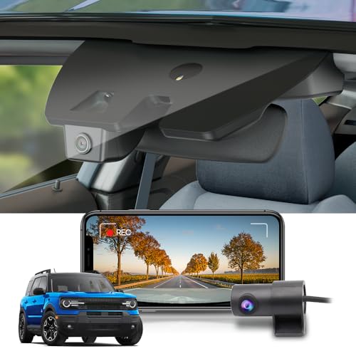 Front 4K+Rear 1080P Dash Cam for Ford Bronco Sport review