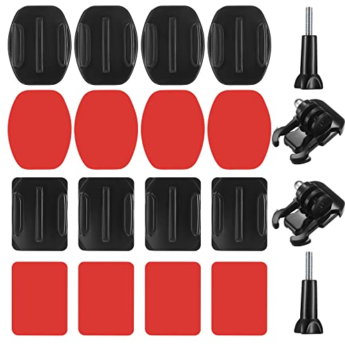 Helmet strap vs helmet adhesive mount