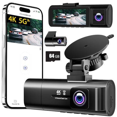 5g wifi 3 channel dash cam