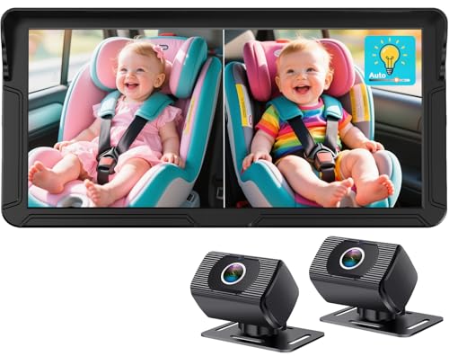 best baby car monitor with split screen for twins