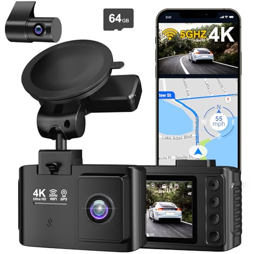 ideal dash cam placement chart