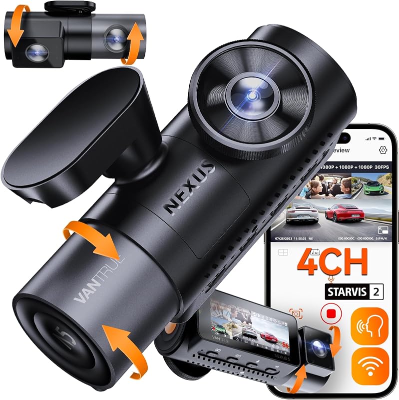 vantrue n5s 4 channel dash cam
