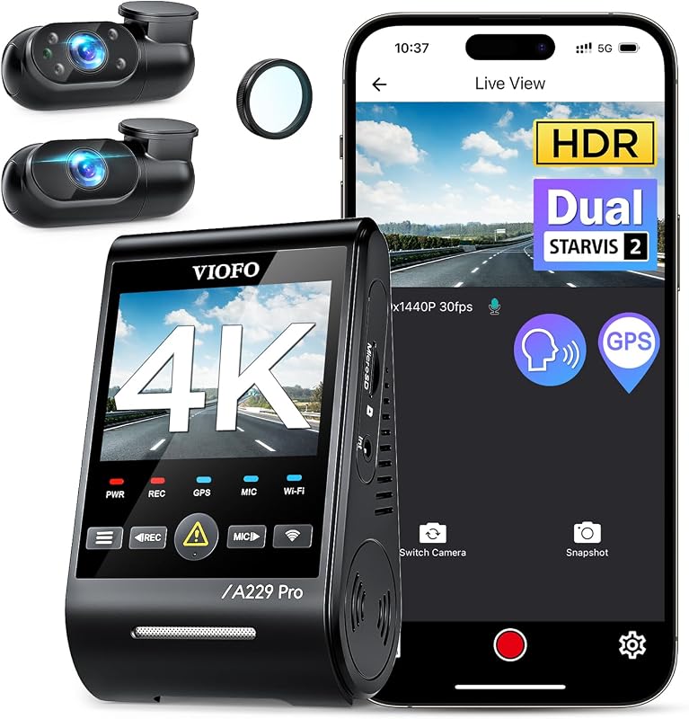 viofo a229 plus dash cam review
